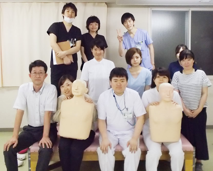 病院の職員６名と病院の隣にある勤医協札幌歯科の職員1名が参加しました