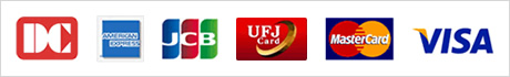 取扱いカード（DC、AMEX、JCB、UFJ、Master、VISA）