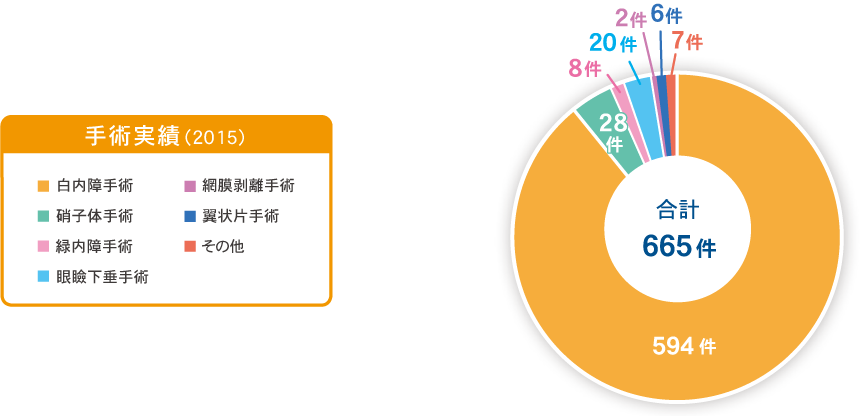 眼科手術実績（2015年）